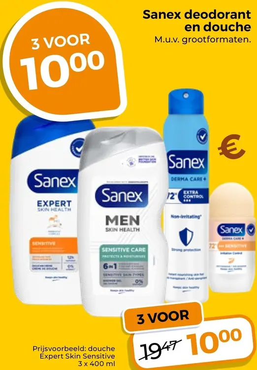 Aanbieding: Deodorant en douche