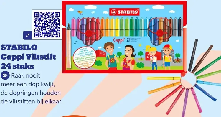 Promotie: Cappi Viltstift 24 stuks