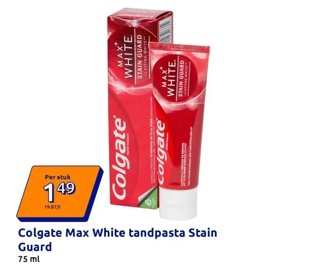 Promotie: Max White tandpasta Stain Guard