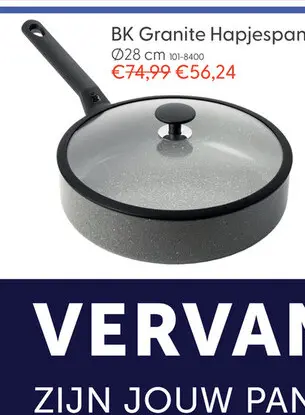 Aanbieding: BK Granite hapjespan met deksel Ø28 cm