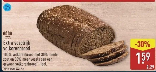 Aanbieding: Extra vezelrijk volkorenbrood