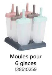 Offre: Moules pour 6 glaces