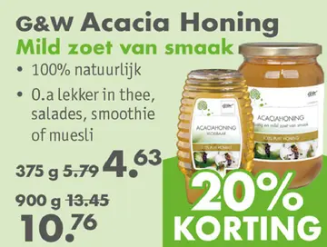Aanbieding: G&W Acacia Honing