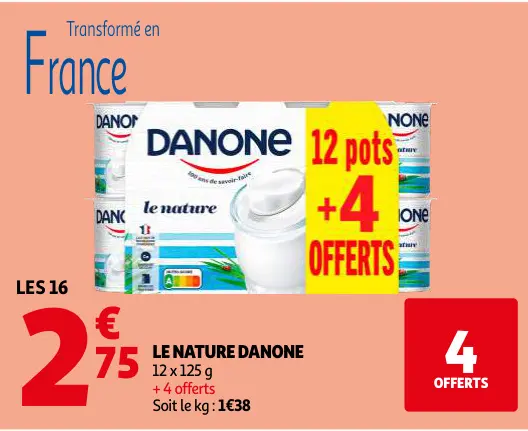 Promotie: Le Nature Danone