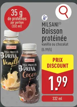 Offre: Boisson protéinée