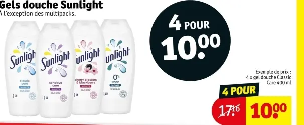 Offre: Gels douche