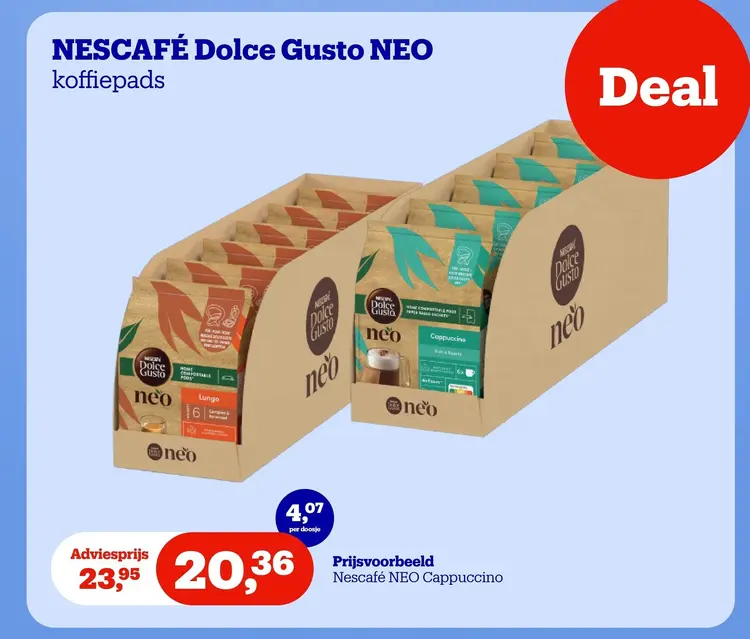 Aanbieding: NESCAFÉ Dolce Gusto NEO koffiepads