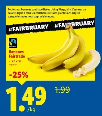 Offre: Bananes Fairtrade