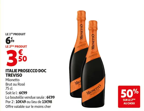 Promotie: Italie prosecco doc treviso