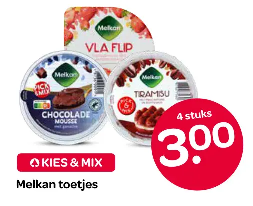 Aanbieding: Melkan toetjes