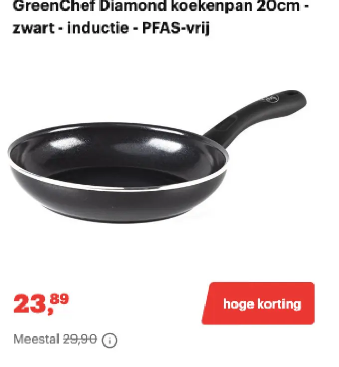 Promotie: Diamond koekenpan