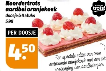 Aanbieding: Noordertrots aardbei oranjekoek