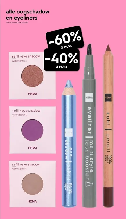 Aanbieding: Alle oogschaduw en eyeliners