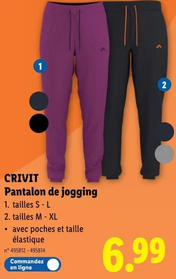 Offre: Pantalon de jogging