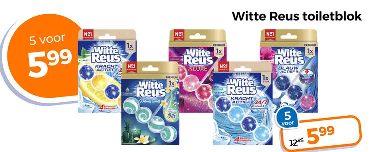Aanbieding: Witte Reus toiletblok