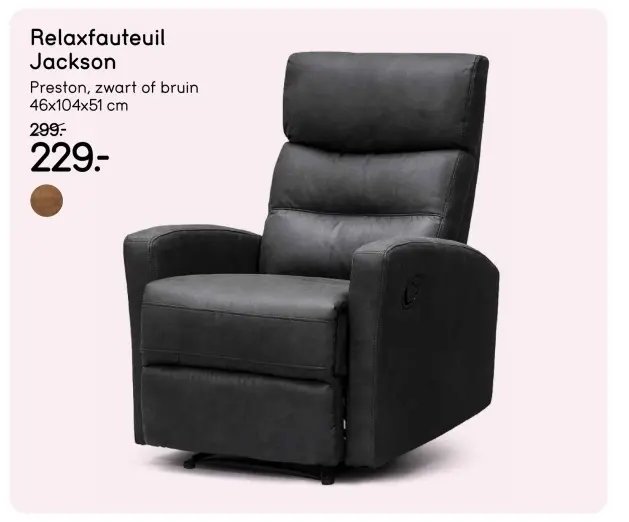 Aanbieding: Relaxfauteuil Jackson