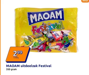 Aanbieding: MAOAM uitdeelzak Festival