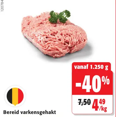 Promotie: Bereid varkensgehakt