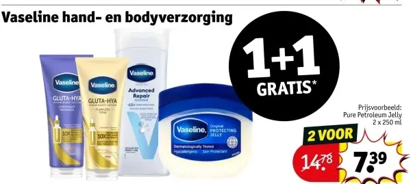 Aanbieding: Vaseline hand- en bodyverzorging