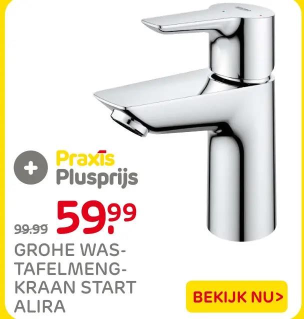 Aanbieding: Grohe wastafelmengkraan start alira