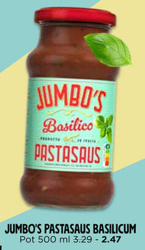 Aanbieding: JUMBO'S PASTASAUS BASILICUM