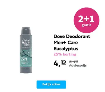 Aanbieding: Dove Deodorant Men+ Care Eucalyptus