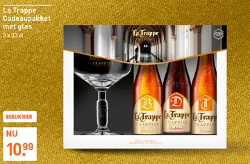 Aanbieding: La Trappe Cadeaupakket met glas