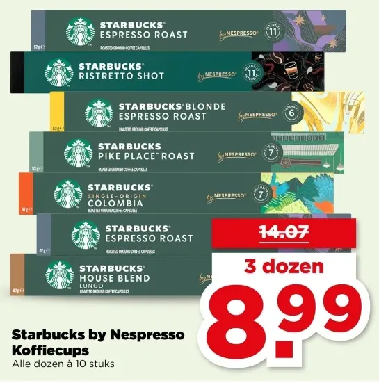 Aanbieding: Starbucks by Nespresso Koffiecups