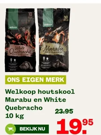 Aanbieding: houtskool Marabu en White Quebracho