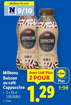 Offre: Boisson au café Cappuccino