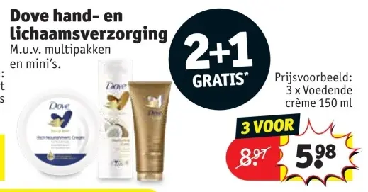Promotie: Dove hand- en lichaamsverzorging
