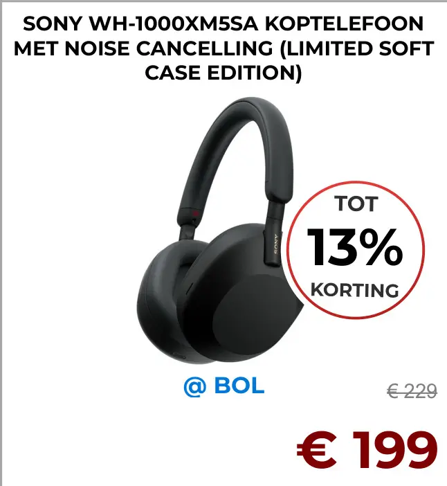 Aanbieding: Wh-1000xm5sa koptelefoon