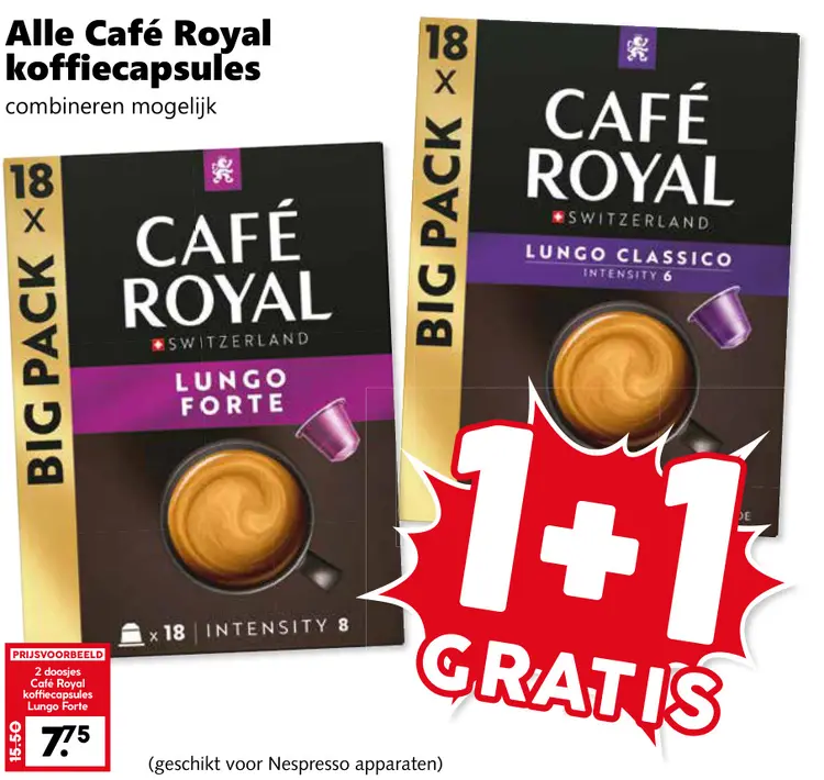Aanbieding: Café Royal koffiecapsules