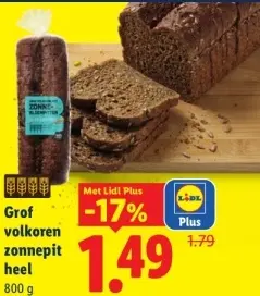 Aanbieding: Grof volkoren zonnepit heel