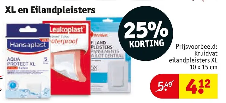 Aanbieding: XL en Eilandpleisters