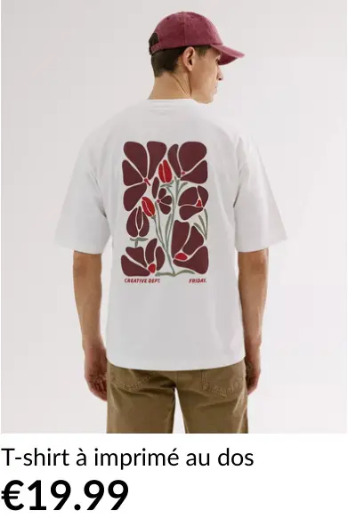 Offre: T-shirt à imprimé au dos