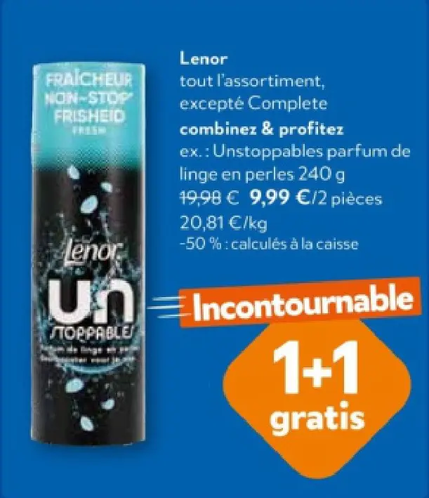 Offre: Unstoppables parfum de linge en perles