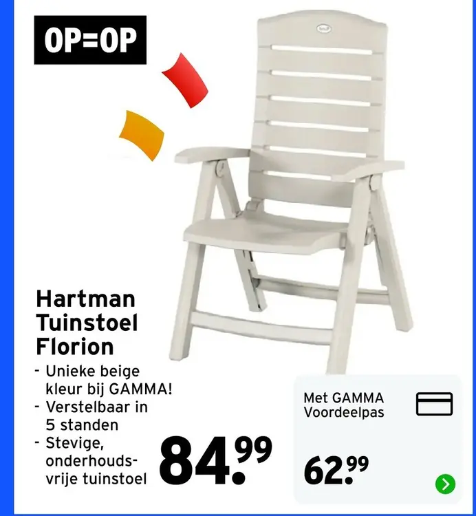 Aanbieding: Hartman Tuinstoel Florion