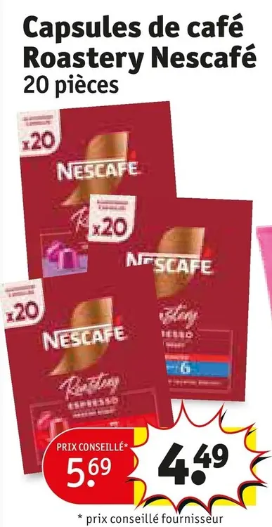 Offre: Capsules de café Roastery