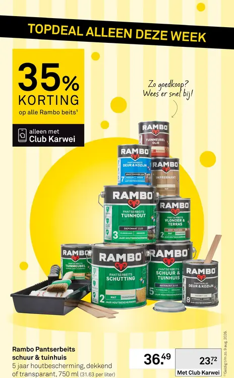Aanbieding: Pantserbeits schuur & tuinhuis