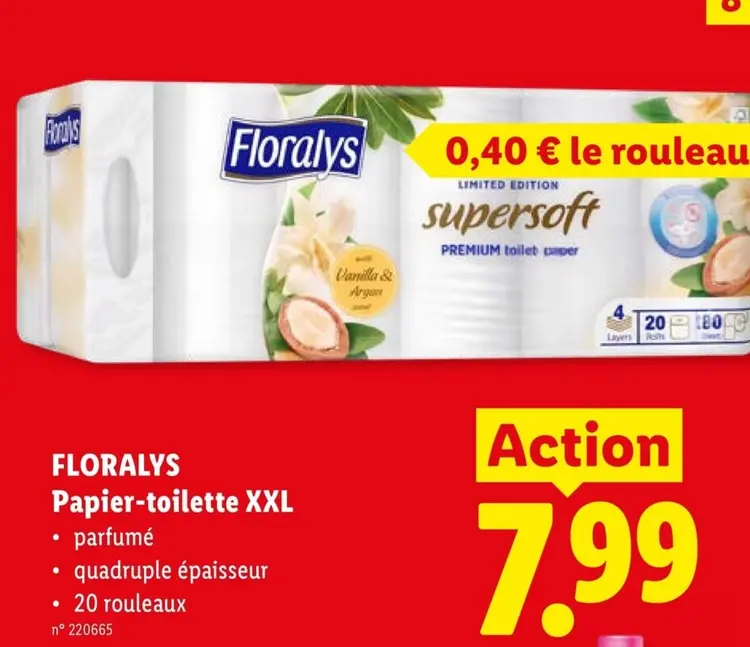 Offre: Papier-toilette XXL