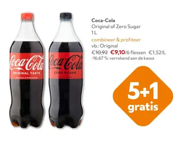 Aanbieding: Coca-Cola Original of Zero Sugar
