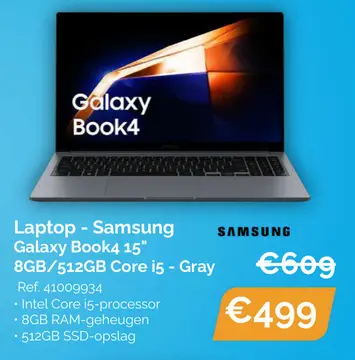 Aanbieding: Laptop - Samsung Galaxy Book4 15" 8GB/512GB C