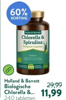 Aanbieding: Holland & Barrett Biologische Chlorella &...