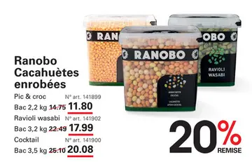 Offre: Ranobo Cacahuètes enrobées