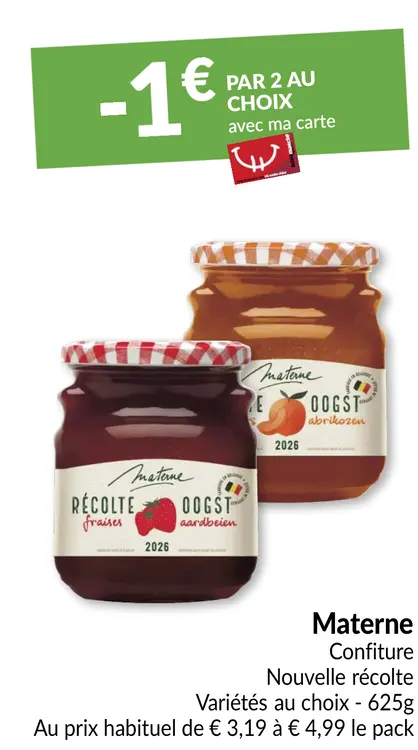 Offre: Confiture Nouvelle récolte