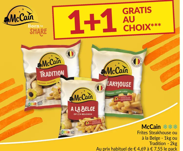Offre: McCain Frites Steakhouse ou à la Belge