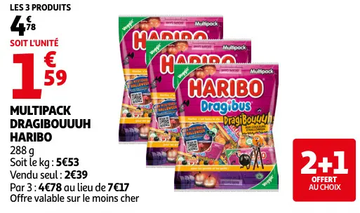 Promotie: Multipack Dragibouuuh Haribo