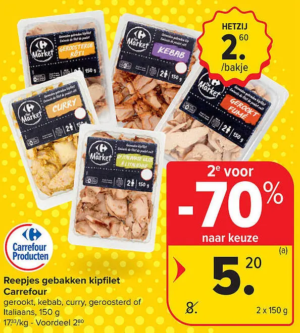 Promotie: Reepjes gebakken kipfilet
