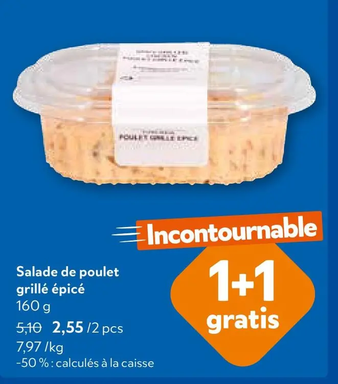 Offre: Salade de poulet grillé épicé